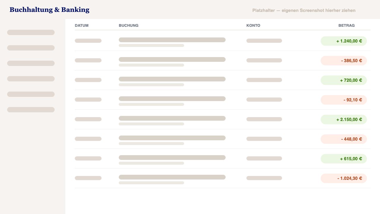 Buchhaltung & Banking